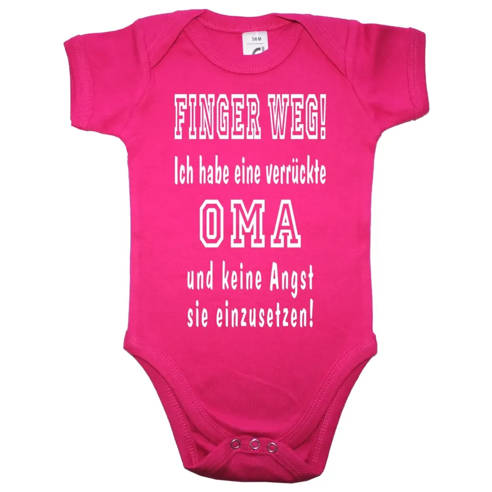 Lustiger Babybody Finger weg
