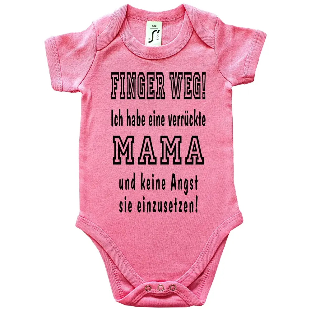 Preview: FINGER WEG - Oma Opa Tante Onkel Mama Papa Uroma Uropa Preview: Lustiger Baby Bodie Finger weg