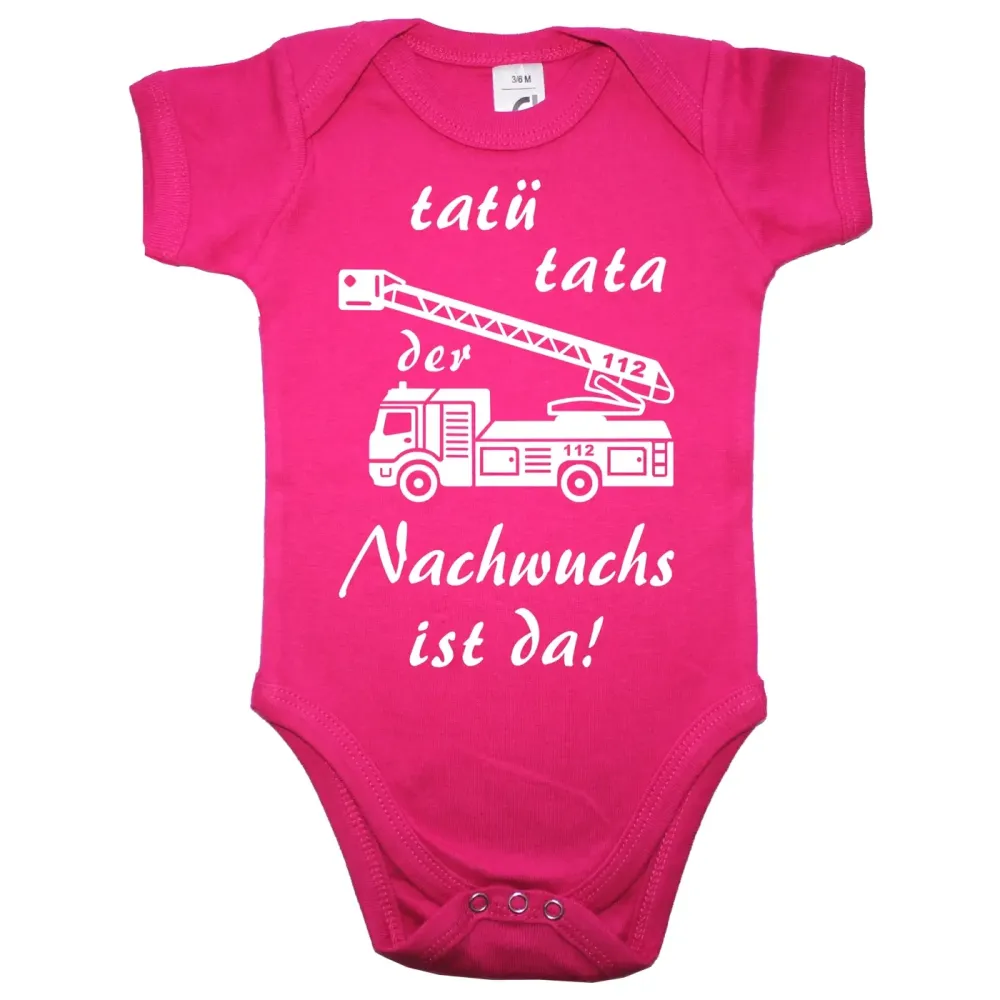 Einteiler mit Feuerwehrauto Feuerwehr Nachwuchs