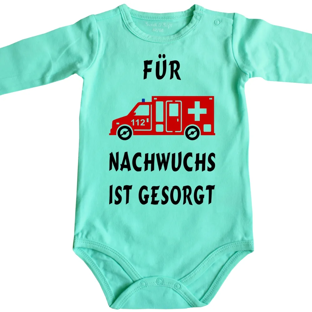Preview: Babybody als Geschenk für Rettungsdienst‑Kollegen zur Geburt