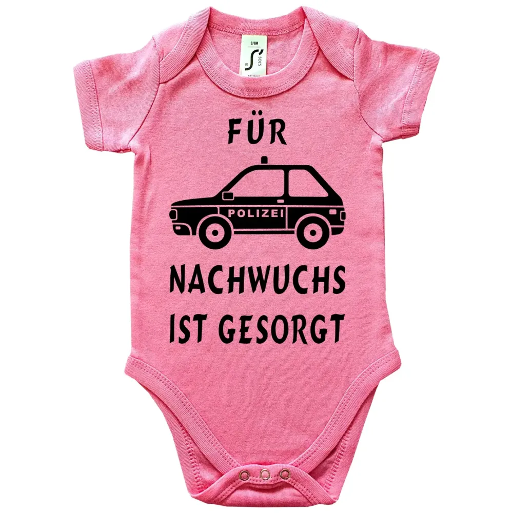 Baby-Body Polizei mit Polizeiauto