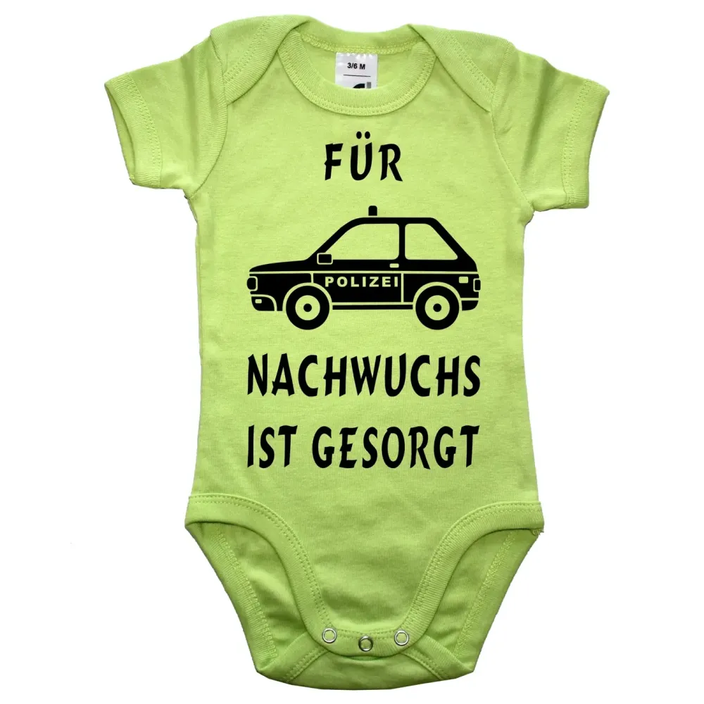 Einteiler Polizei mit Polizeiauto