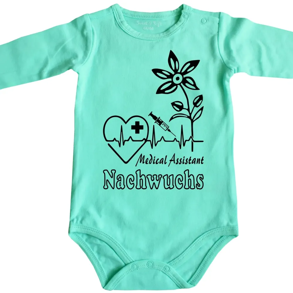 Baby-Body mit süßem Motiv für Pflegefachfrau oder Pflegefachmann