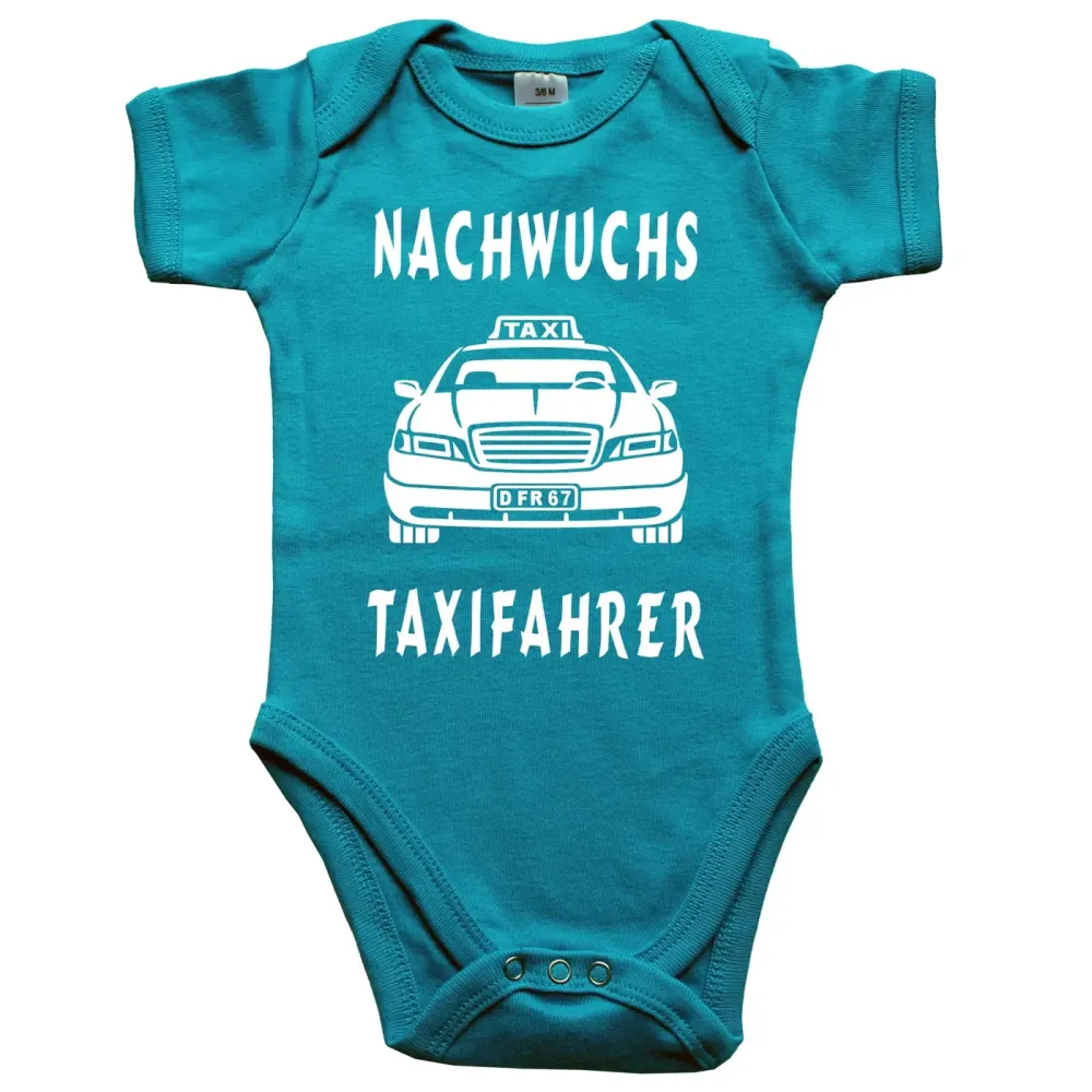 Baby‑Body mit Taxi für Taxifahrer‑Eltern