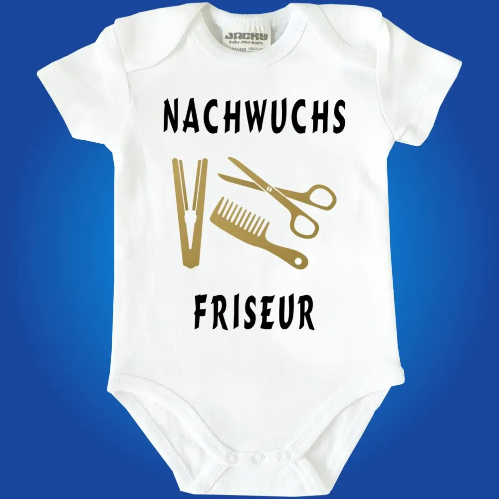 Preview: Baby-Body mit Aufdruck Friseurin Friseur