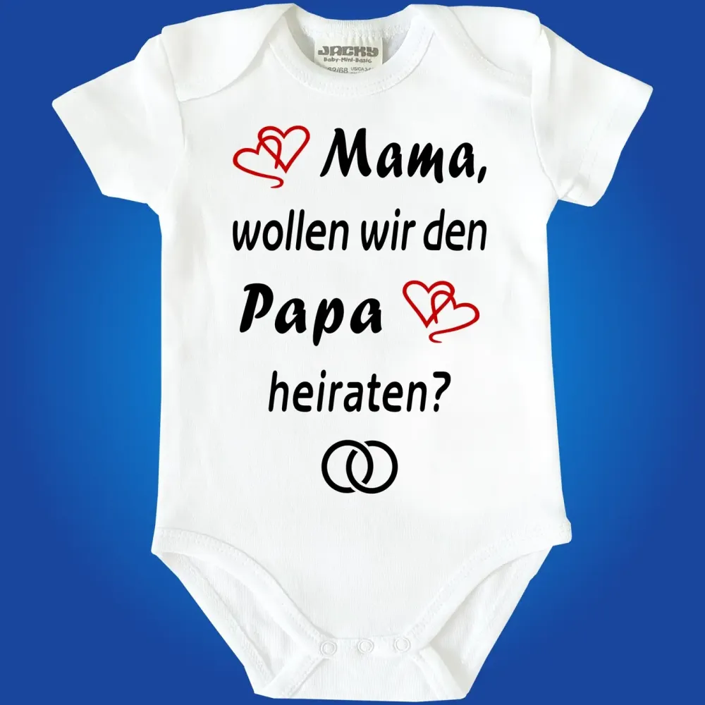 Baby-Body Heiratsantrag