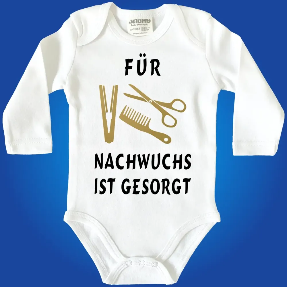 Preview: Baby-Body mit Druck Friseurin Friseur