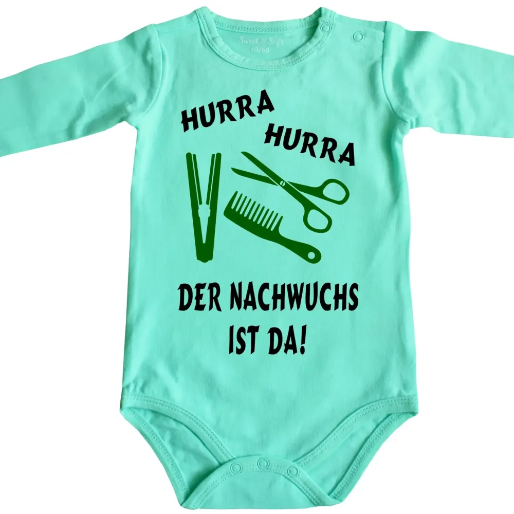 Preview: Baby-Body mit Druck Friseurin Friseur