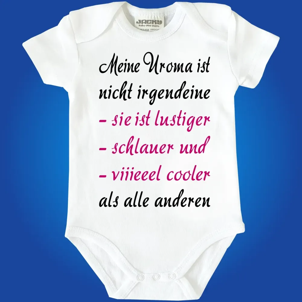 Baby-Body mit Spruch Cooler Uropa