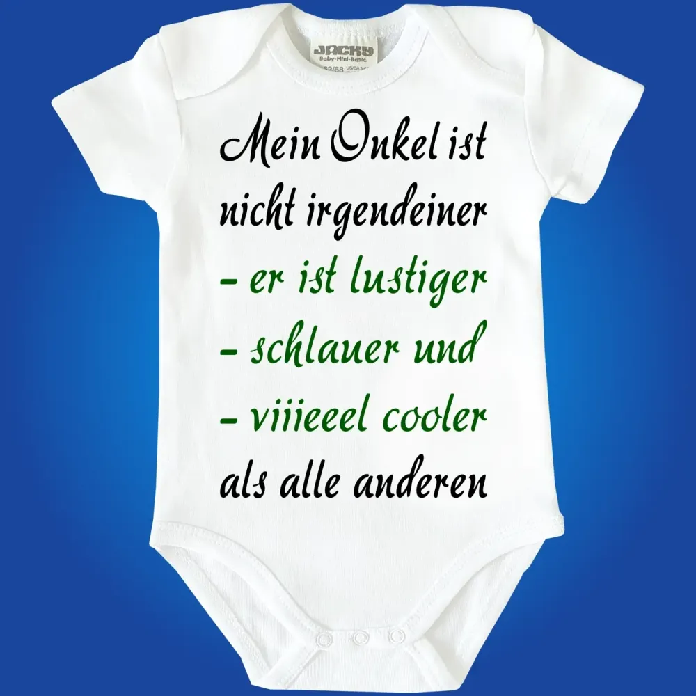 Preview: Baby-Body mit Spruch Coole Tante