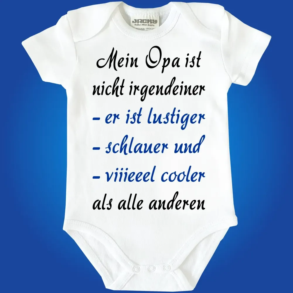 Baby-Body mit Spruch Cooler Opa