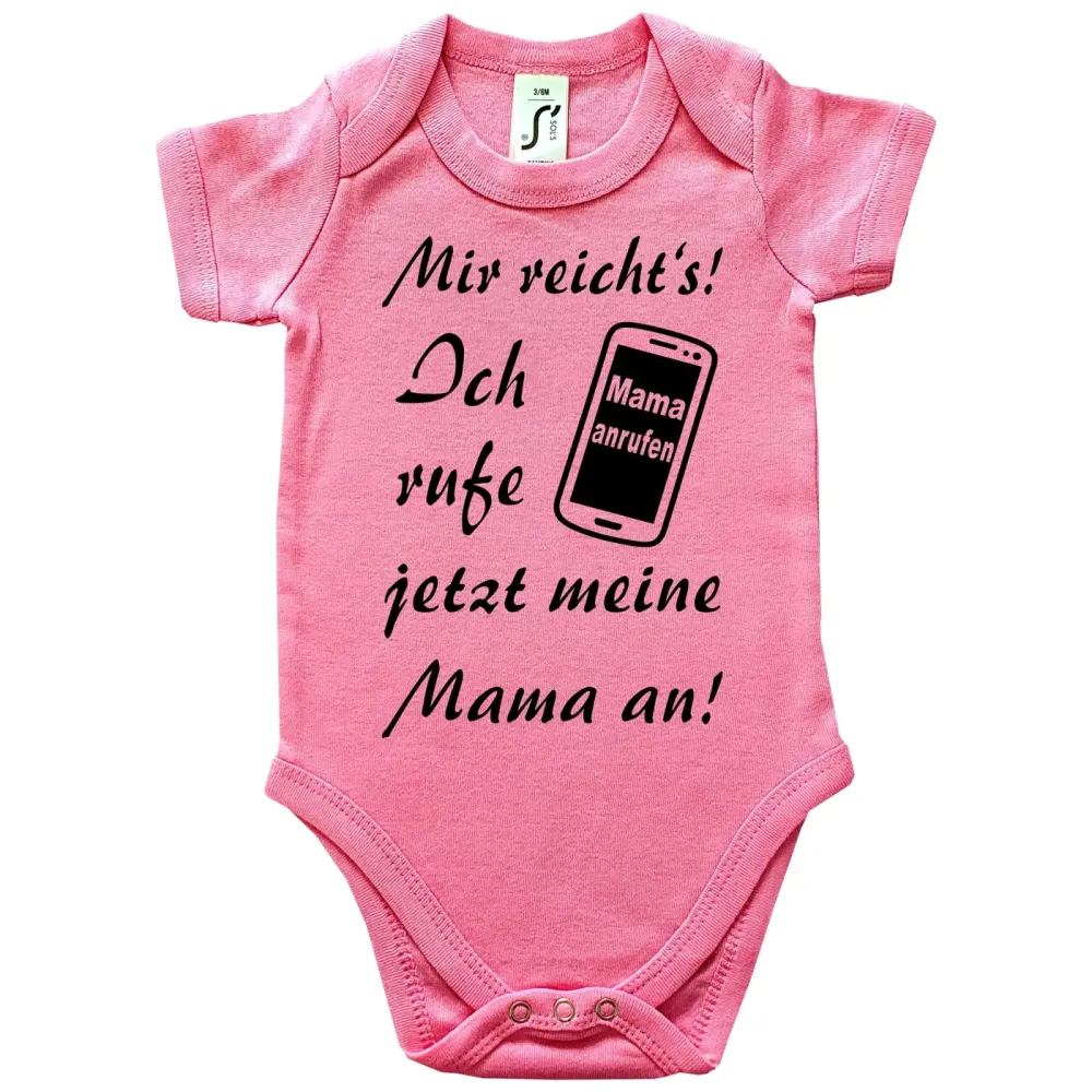 Preview: Baby-Body Mir reicht's - Ich rufe jetzt mein Onkel, Opa, Papa an Preview: Witziger Baby-Body Ich habe genug