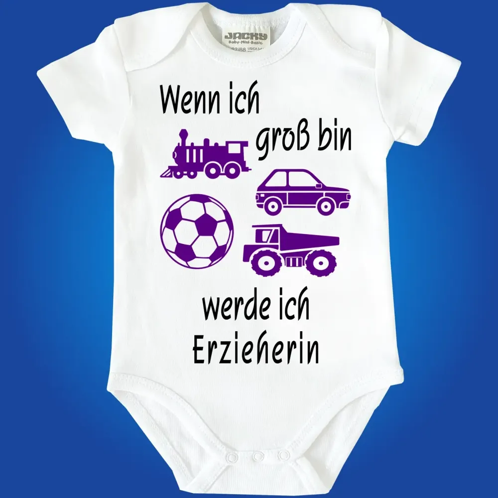 Baby-Body mit Erzieherin Erzieher