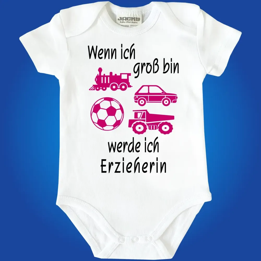 Babybody mit Berufswunsch Pilot