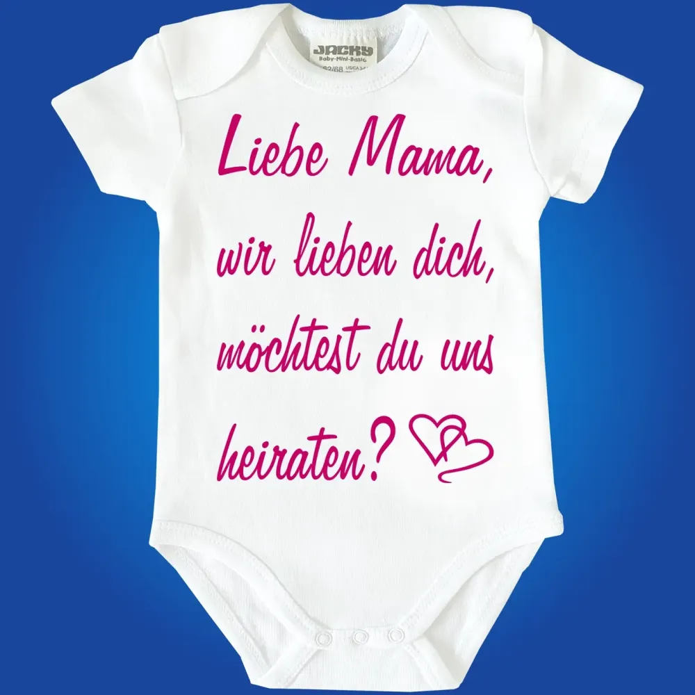Baby Bodysuit with saying wedding