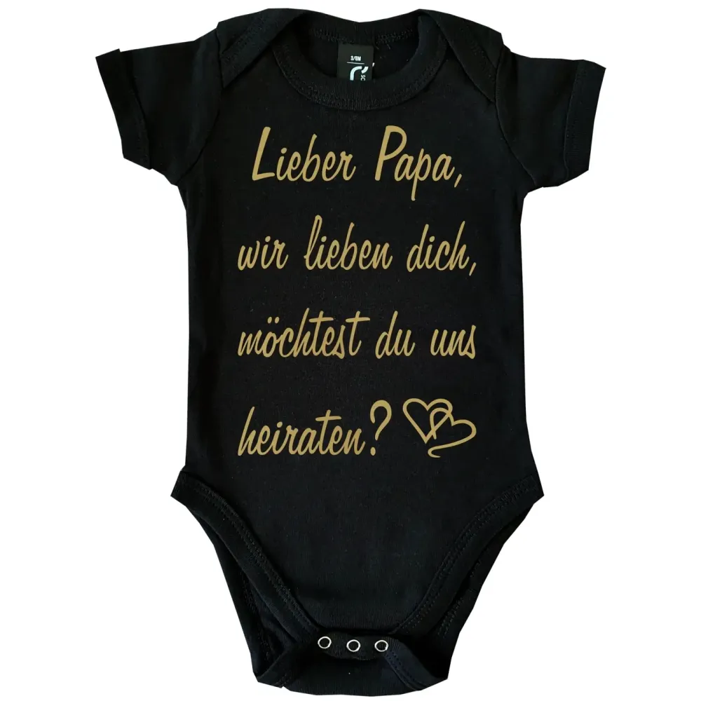 Babybody Hochzeitsantrag