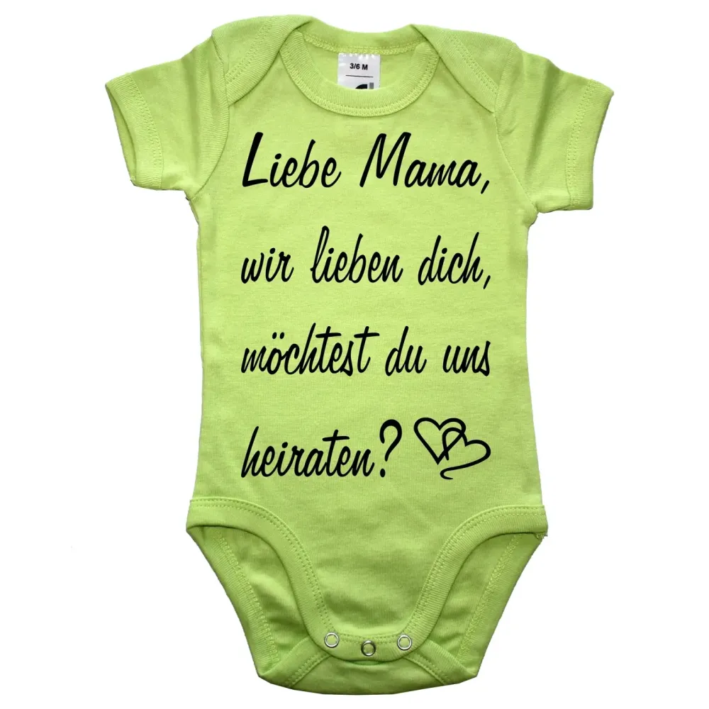 Baby-Body Heiratsantrag