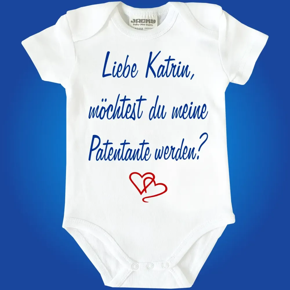 Baby-Body mit Spruch Patentante