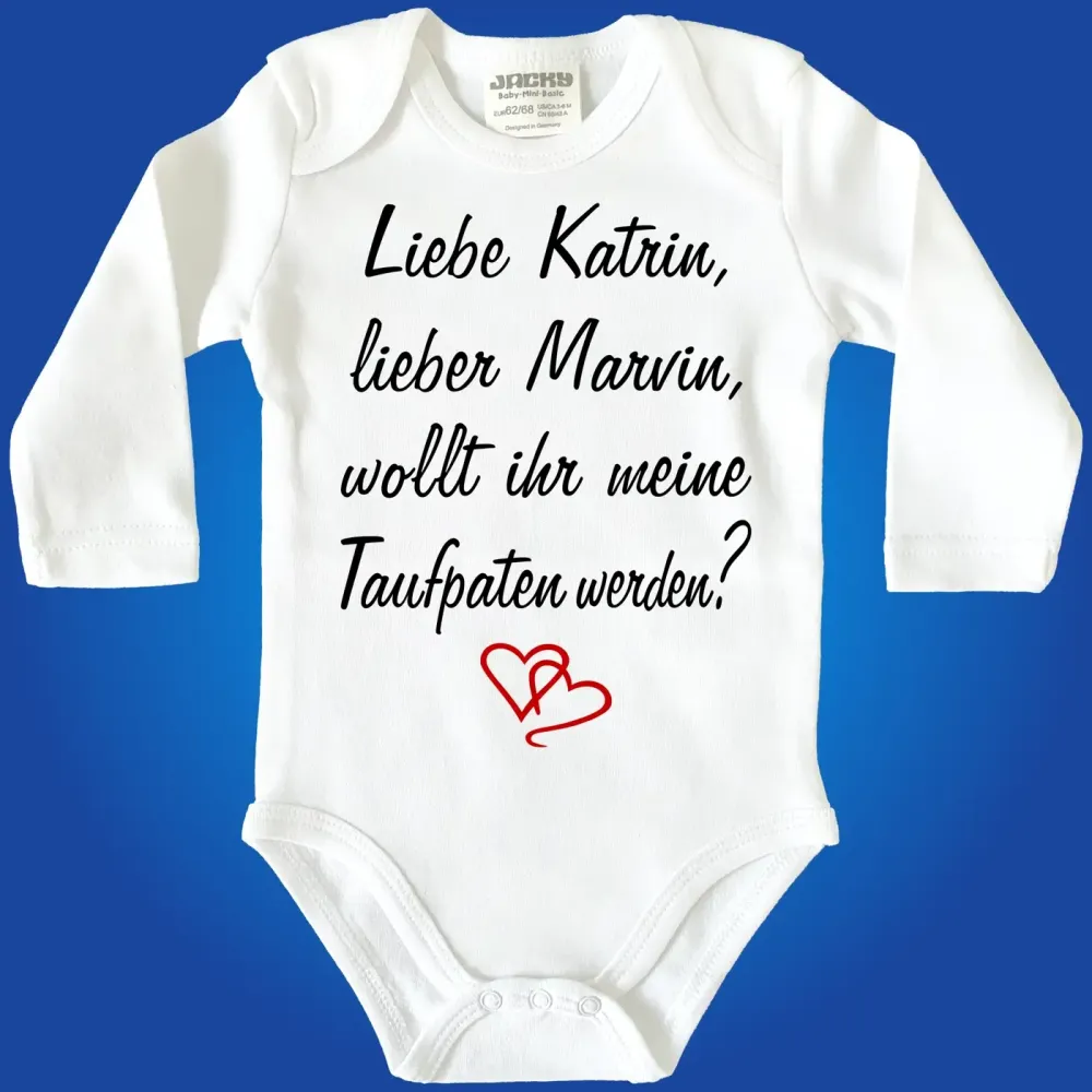 Baby-Body mit Spruch Taufpaten