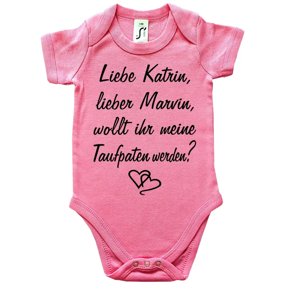 Baby Bodysuit with a saying for the baptism