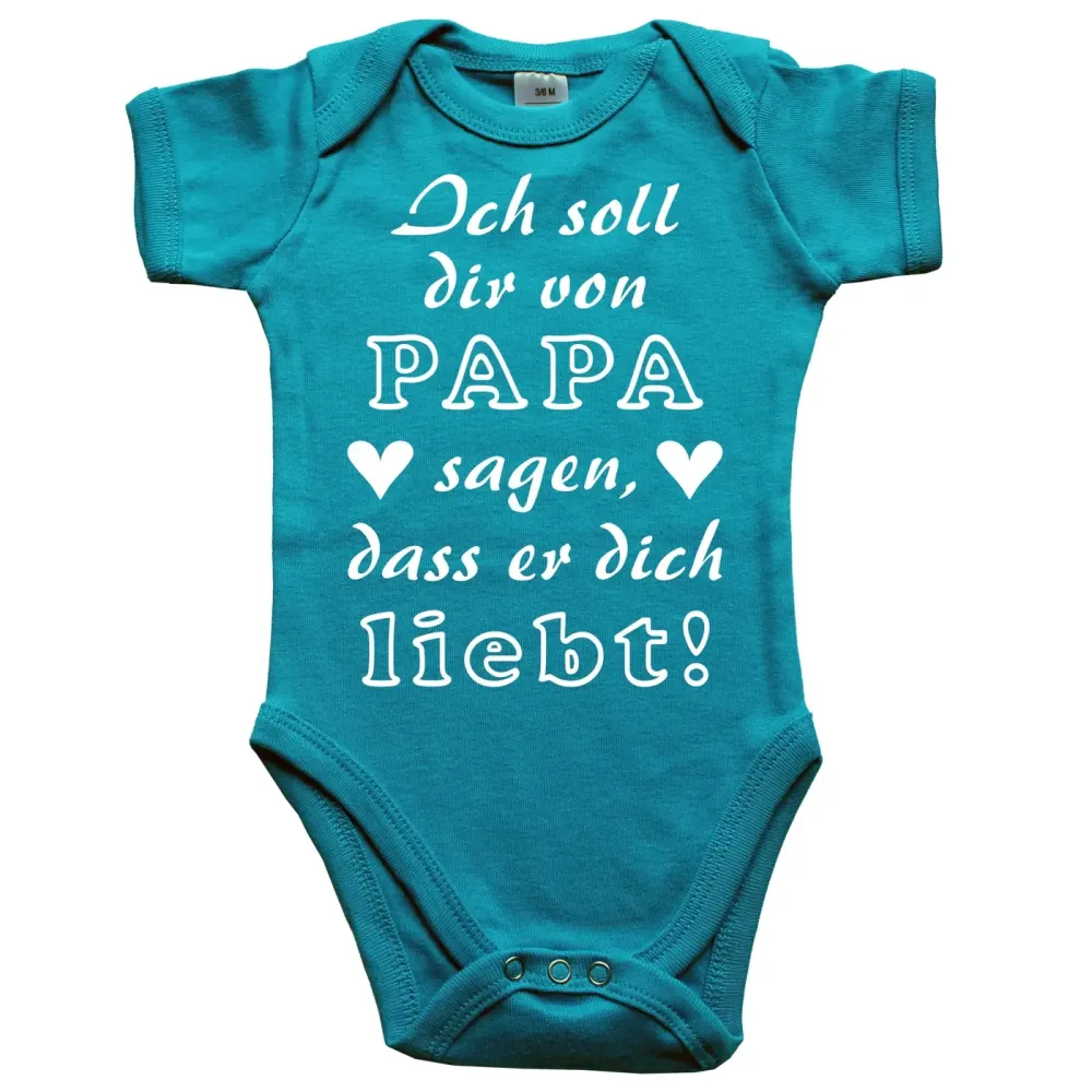 Babybody mit Liebeserklärung