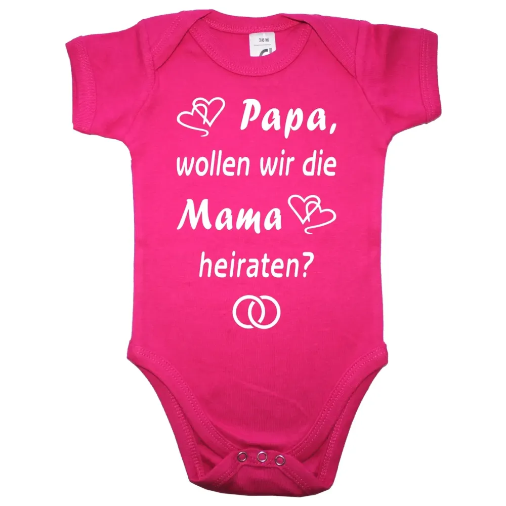 Baby-Body mit Aufdruck Heiraten
