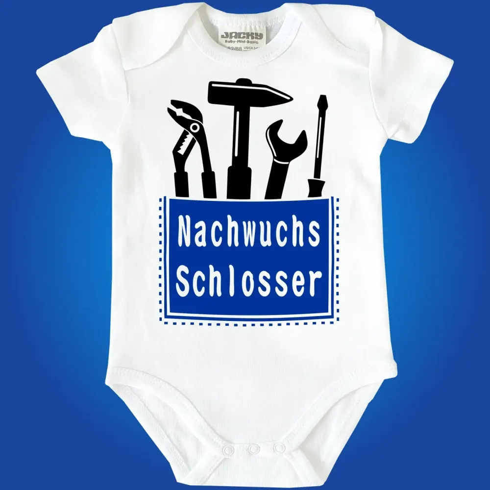 Baby-Body mit Aufdruck Schlosser
