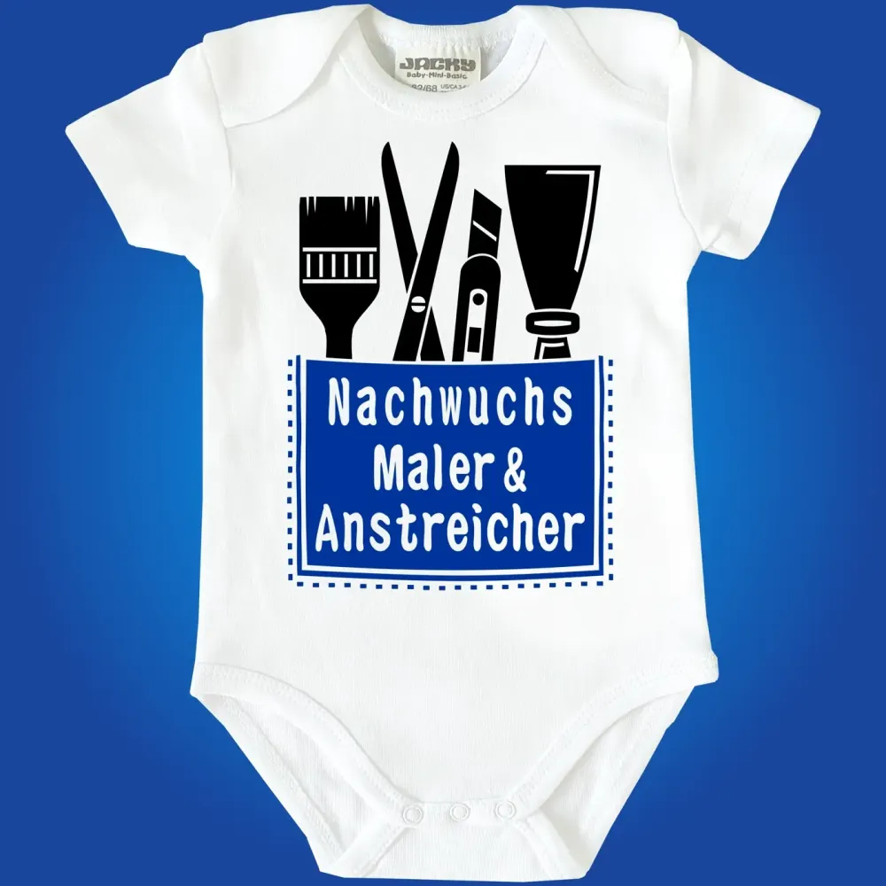 Baby-Body mit Aufdruck Maler & Anstreicher