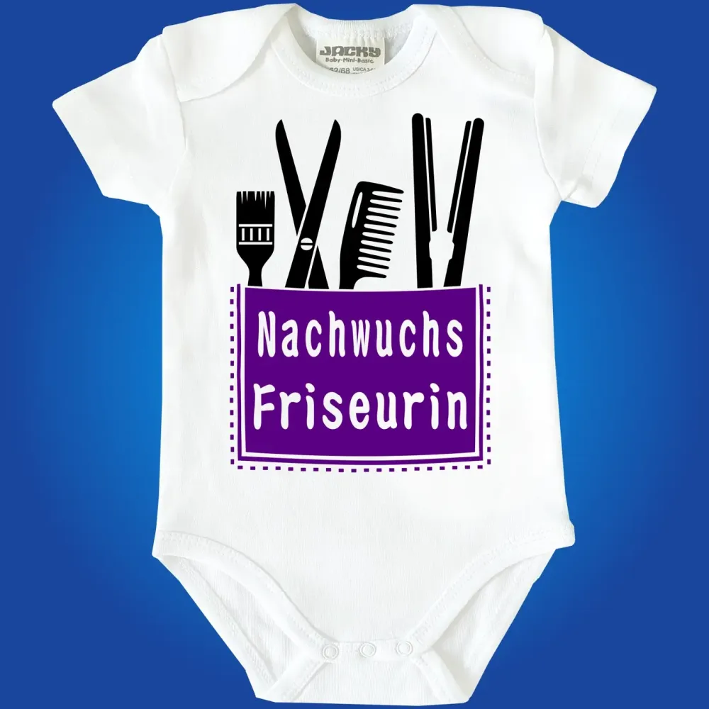 Preview: Baby-Body mit Aufdruck Friseurin