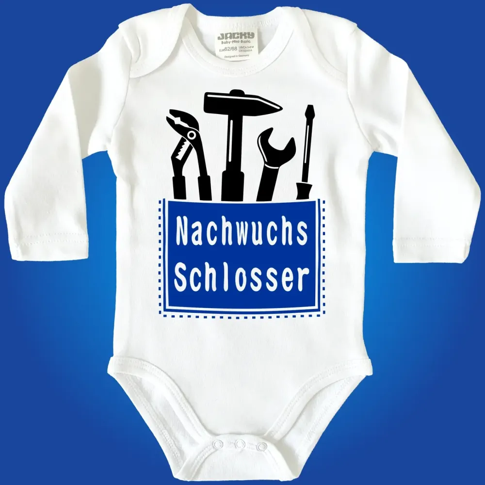 Baby-Body mit Aufdruck Schlosser