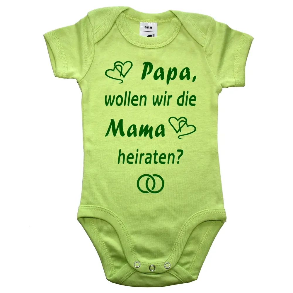 Baby-Body mit Druck Heiratsantrag