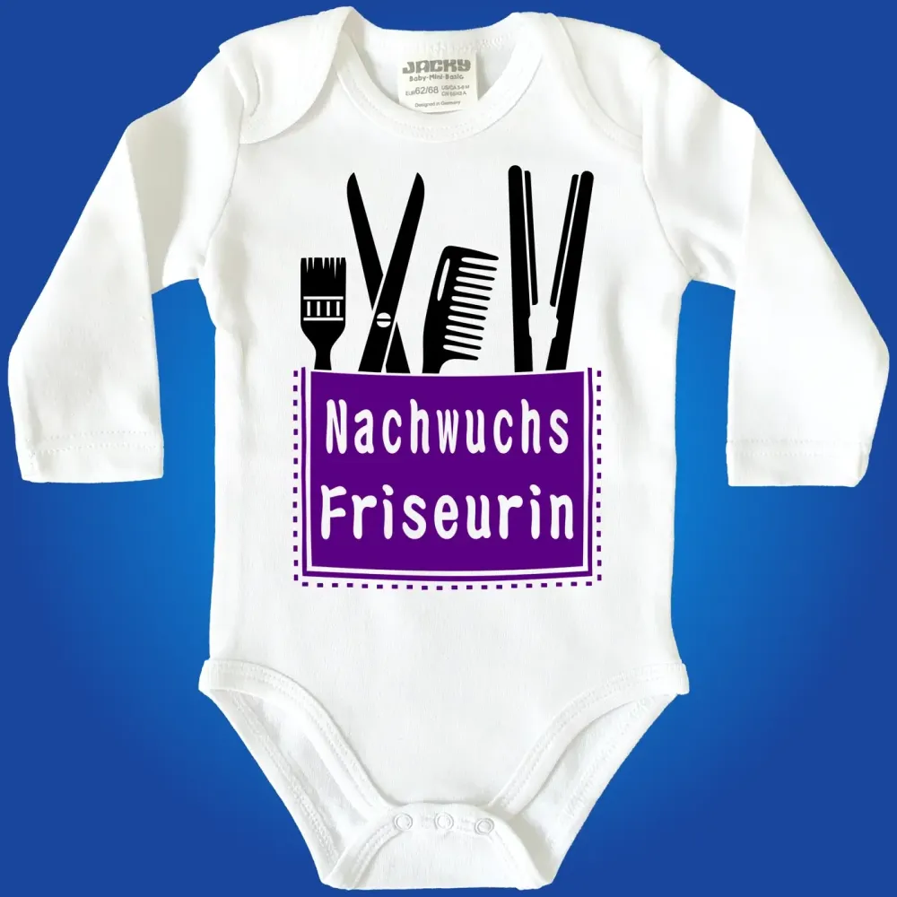 Preview: Baby-Body mit Aufdruck Friseurin