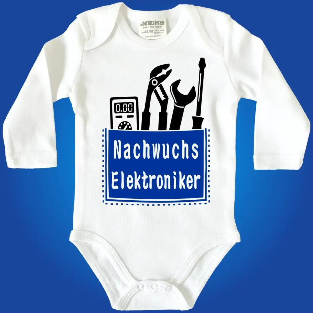 Baby-Body mit Aufdruck Elektroniker