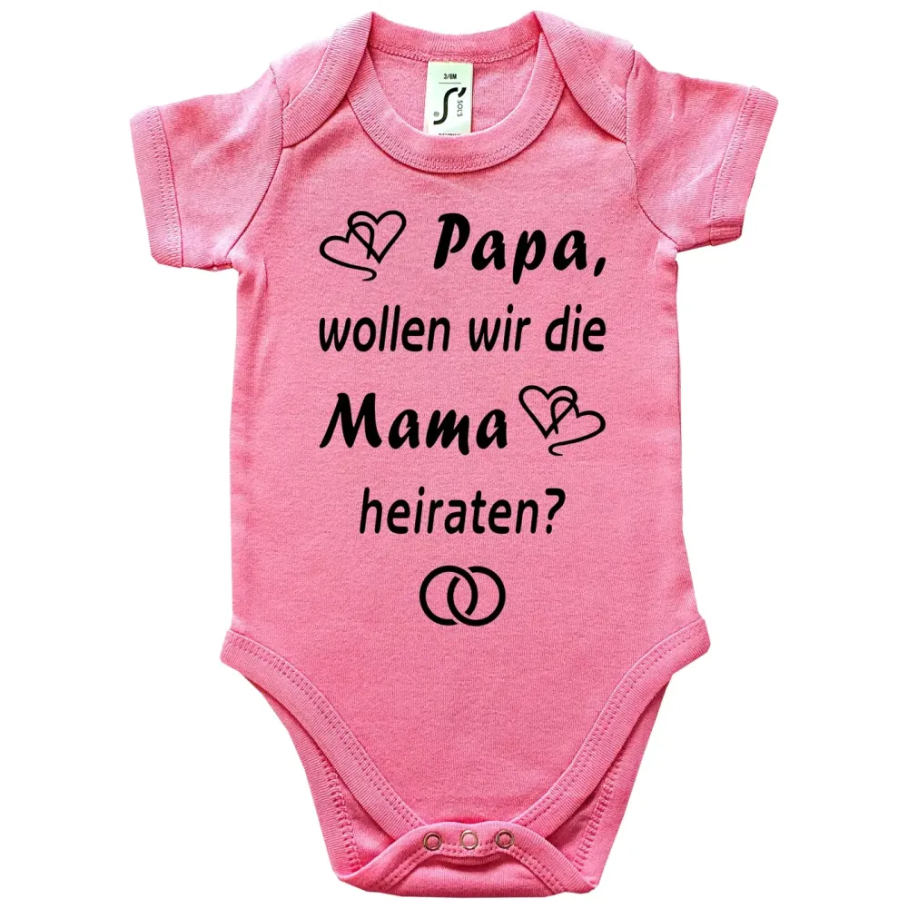 Baby-Body mit Aufdruck Heiratsantrag