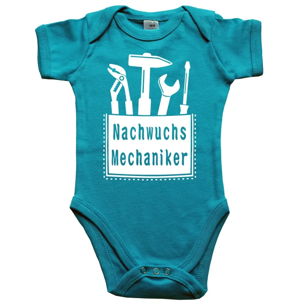 Babybody mit Aufdruck Mechaniker