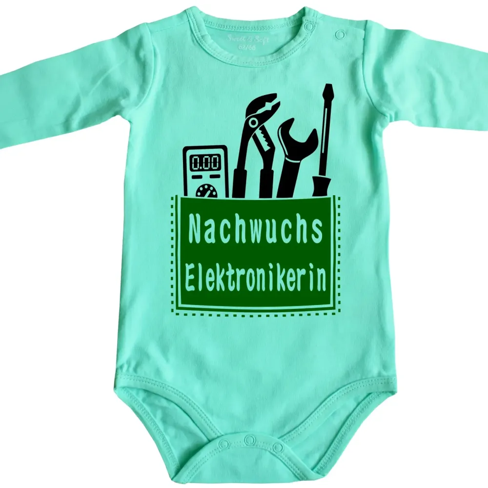 Baby-Body mit Aufdruck Elektroniker