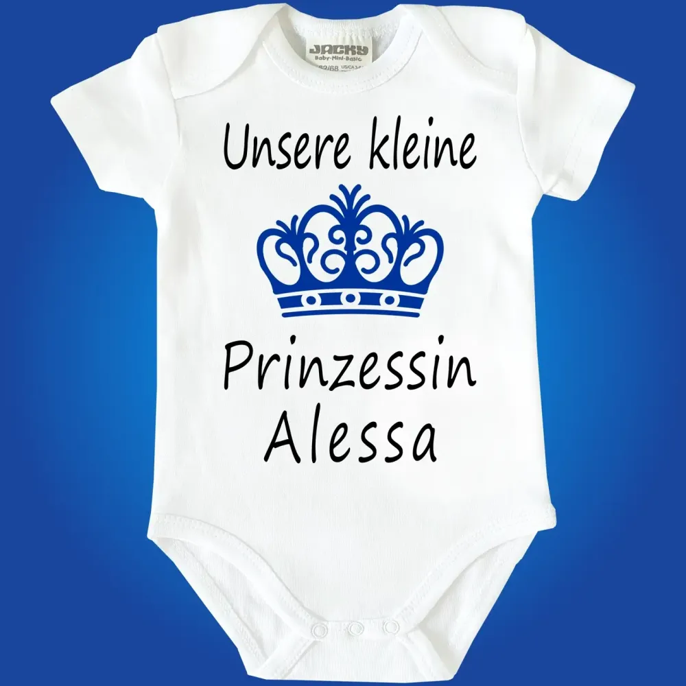 Babybody mit Krone als Druck