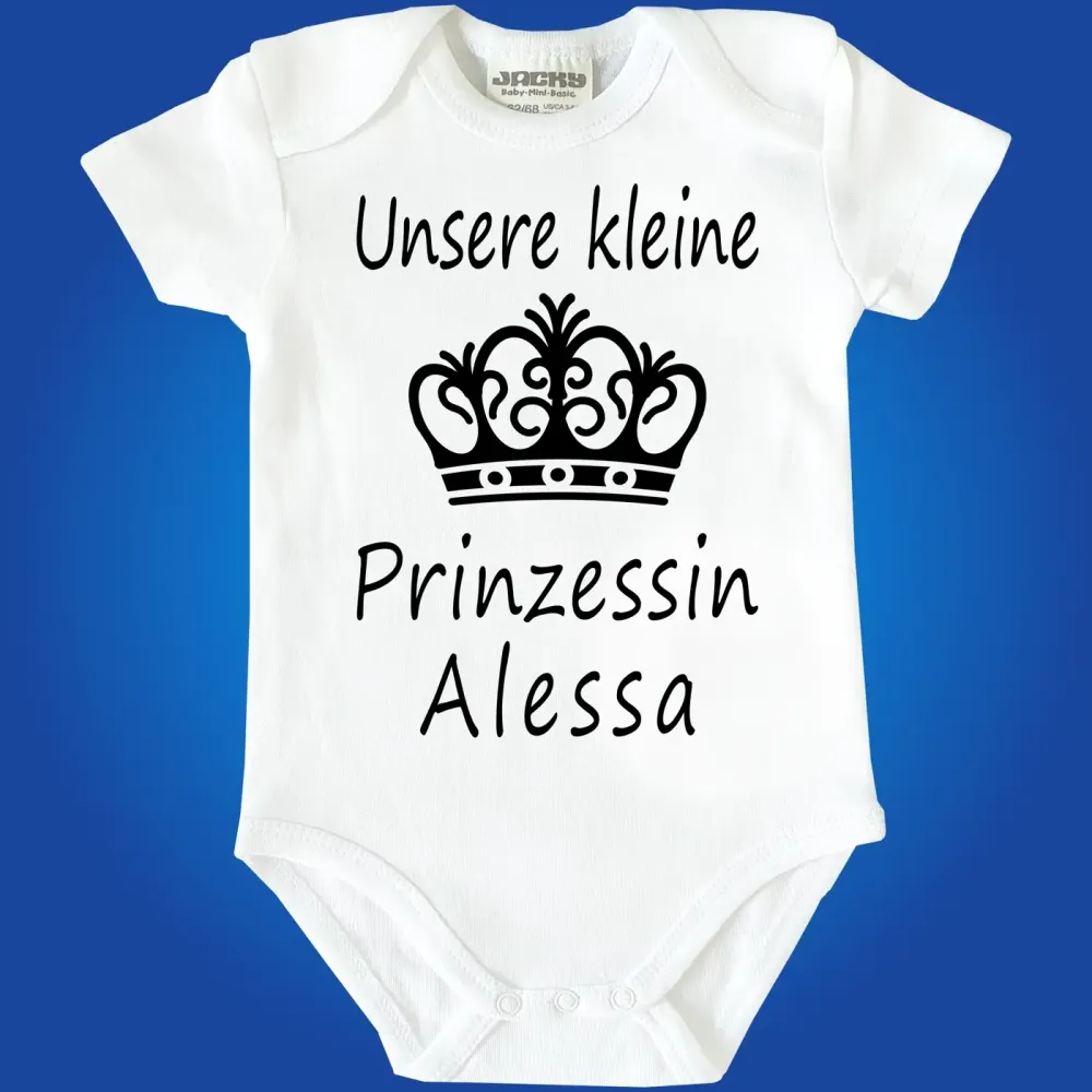 Babybody mit Druck Prinzessin