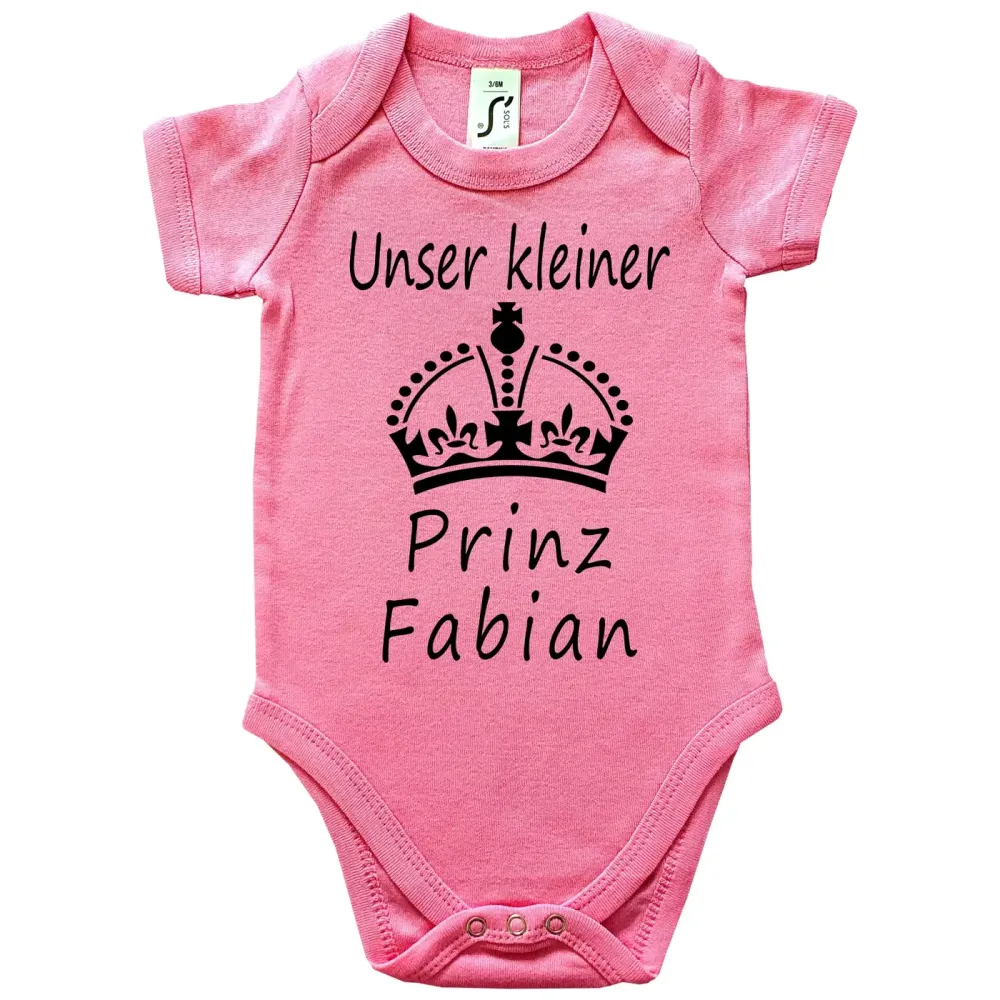 Strampler mit Druck Prinz