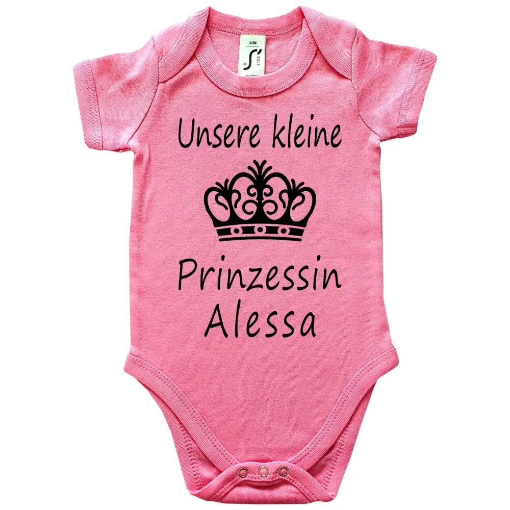Strampler mit Druck Prinzessin