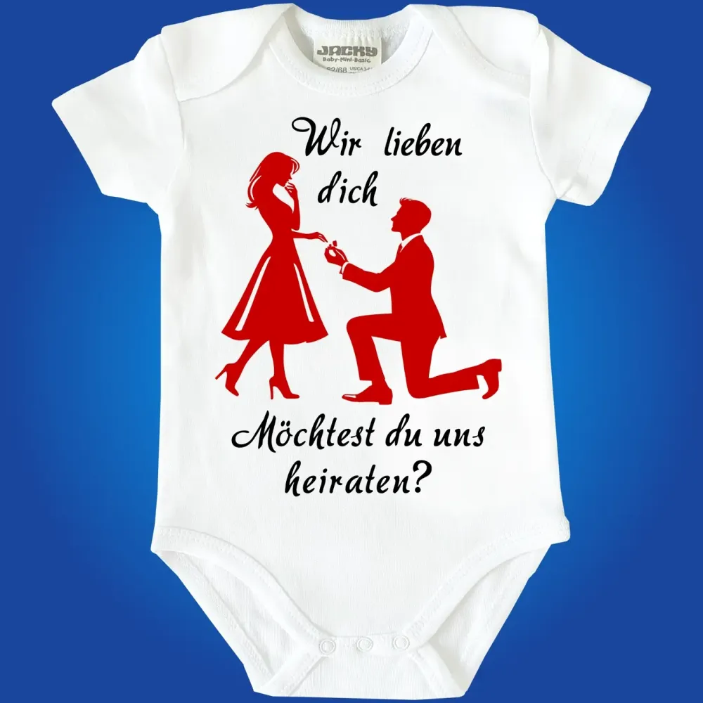 baby bodysuit wedding proposal