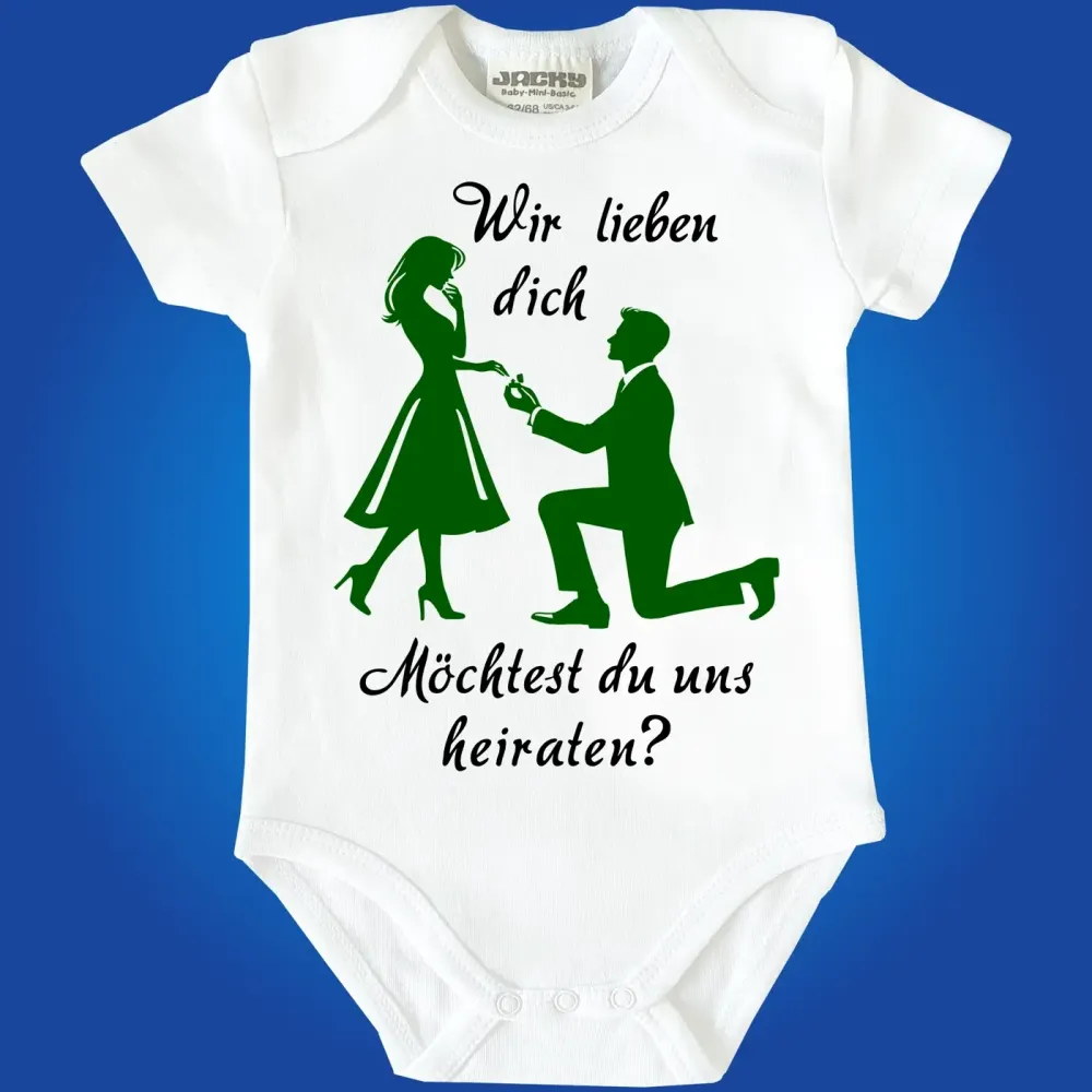 Baby-Body mit Druck Heiraten