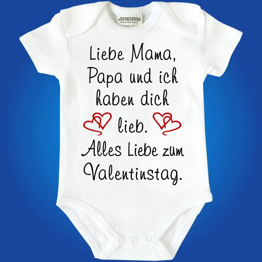 Baby-Body zum Valentinstag