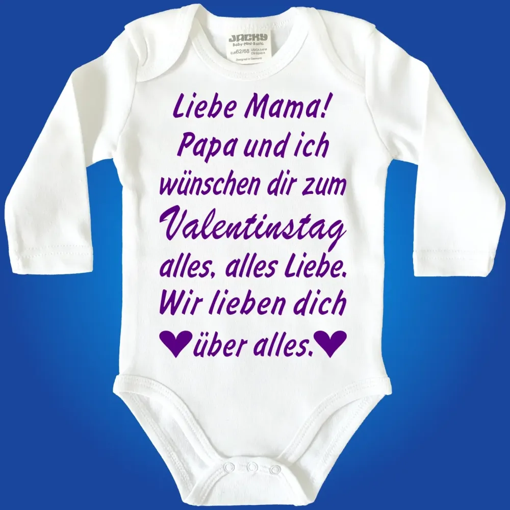 Baby-Body zum Valentinstag