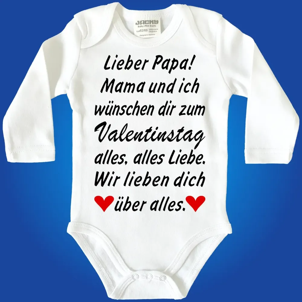 Baby-Body zum Valentinstag