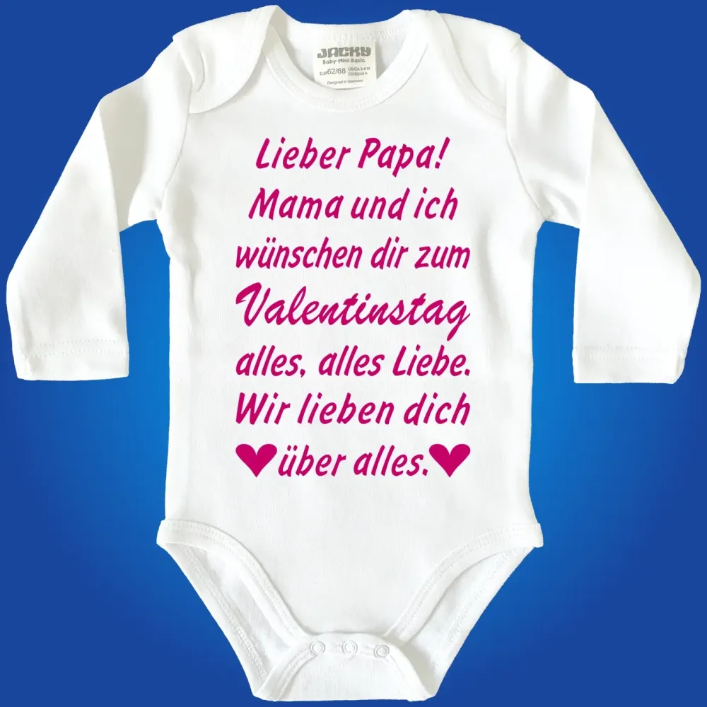 Baby-Body zum Valentinstag