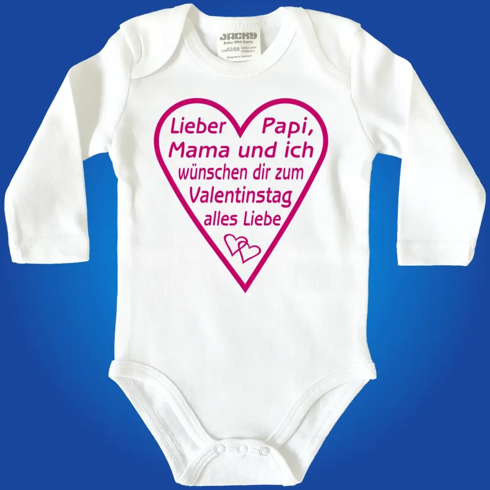 Baby-Body zum Valentinstag