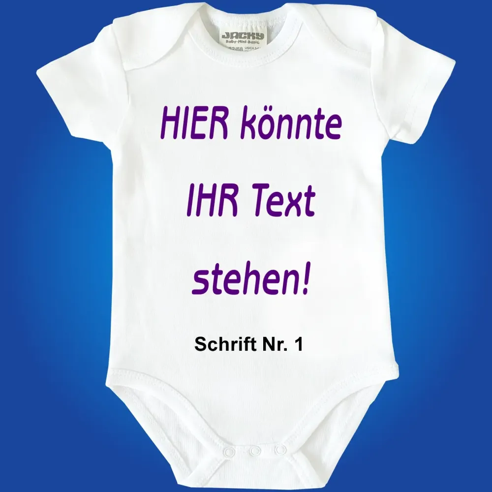 Baby-Body mit Wunschtext - Personalisiert
