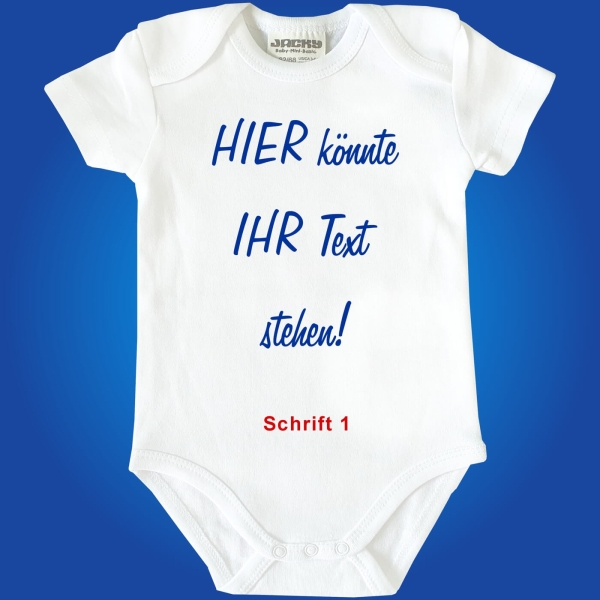 Baby-Body mit Wunschtext