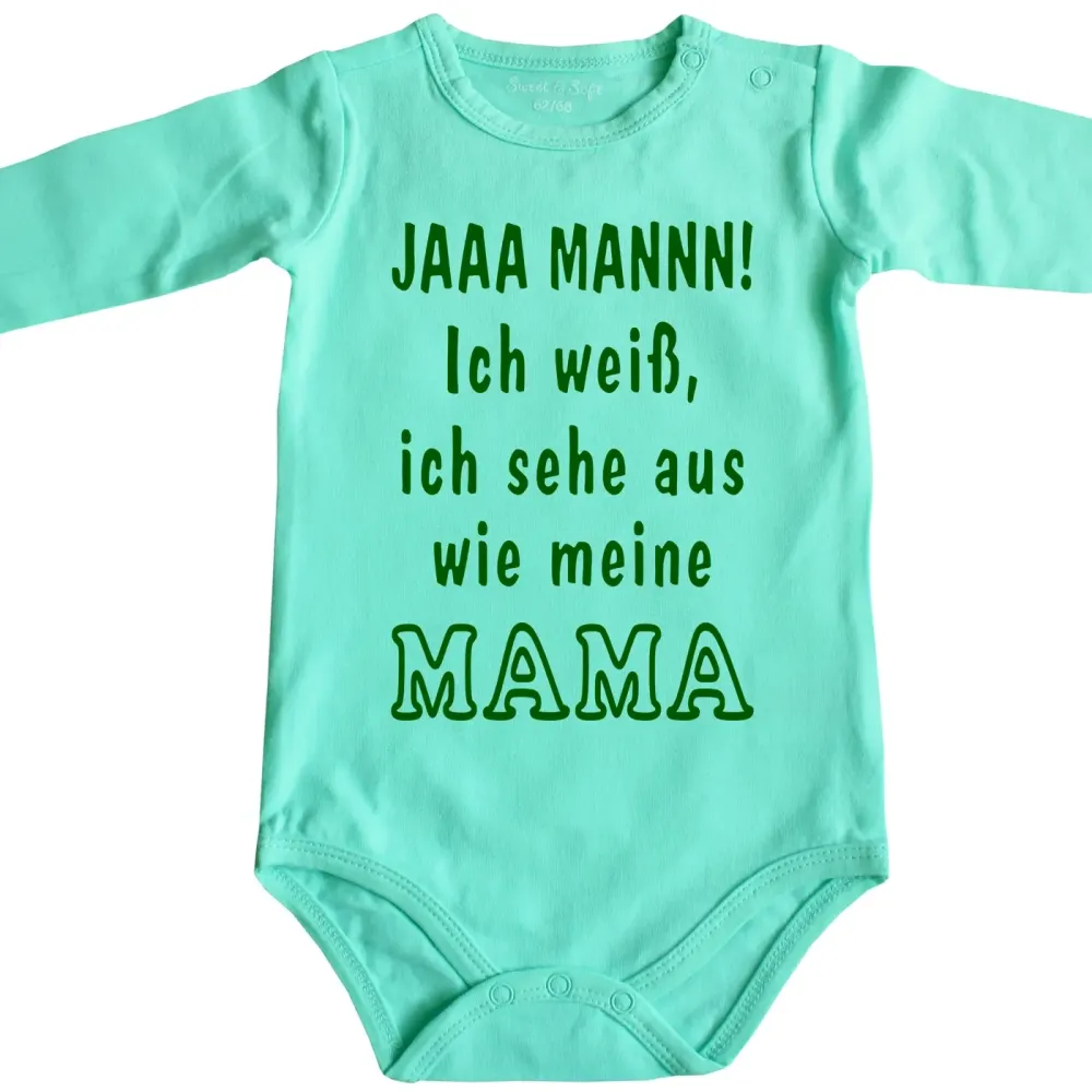 Preview: Baby-Body mit Druck Mama
